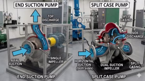 End Suction Pump vs Split Case Pump