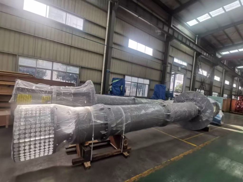 this is a duplex 2205 vertical turbine pump photo