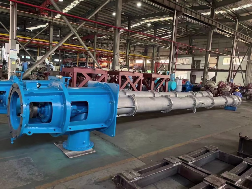 this is a duplex 2205 vertical turbine pump photo