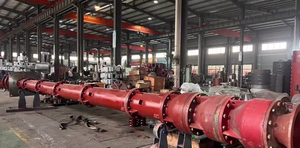 this is a duplex 2205 vertical turbine pump photo