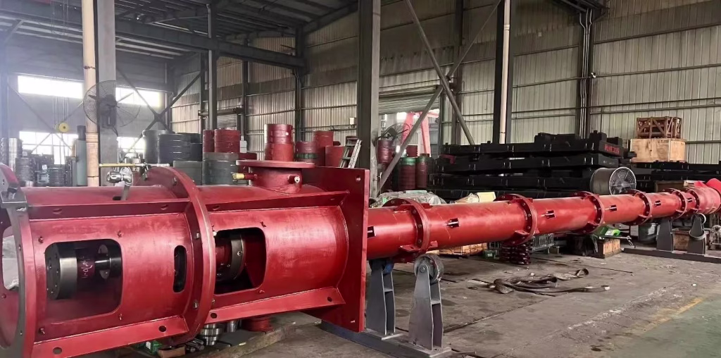 this is a duplex 2205 vertical turbine pump photo