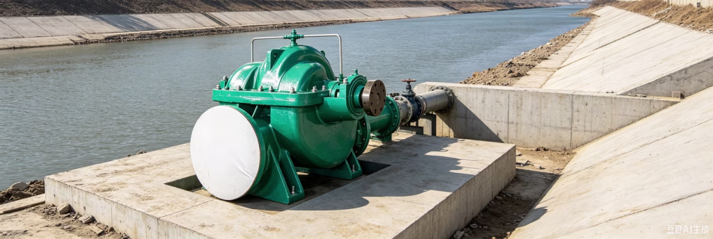 axially split volute casing pump for water pumping station