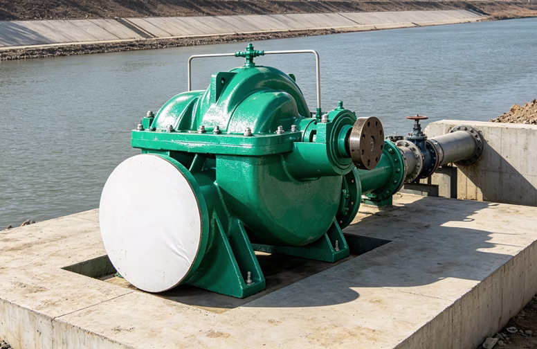 axially split volute casing pump for water pumping station